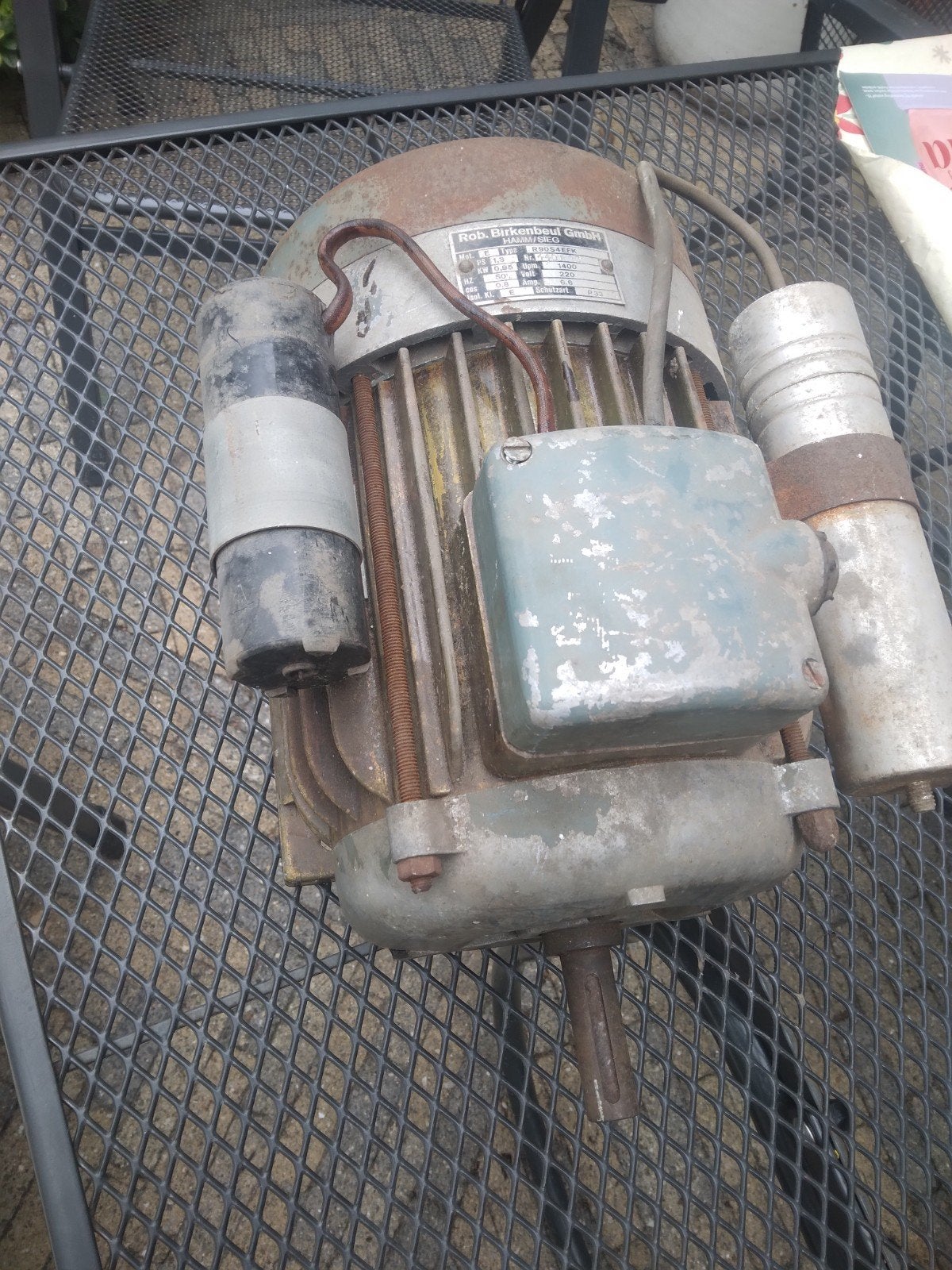 Rob. Birkenbeul GmbH Elektromotor 1400 rpm, Ophalen
