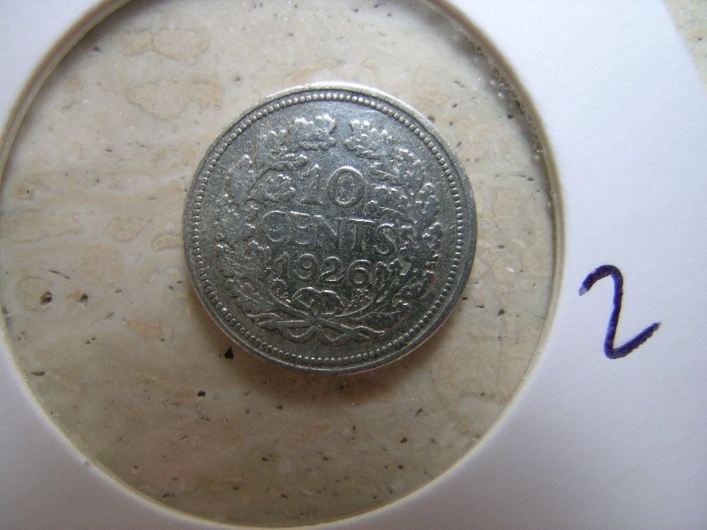 Dubbeltje 1926, Postzegels en Munten, Munten | Nederland, Ophalen of Verzenden, Koningin Wilhelmina, 10 cent, Losse munt