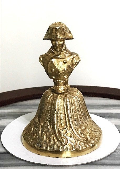 Bel klok Antiek Brons Napoleon Buste ✨😎⚡💎🎵🔊👌, Ophalen of Verzenden, Brons