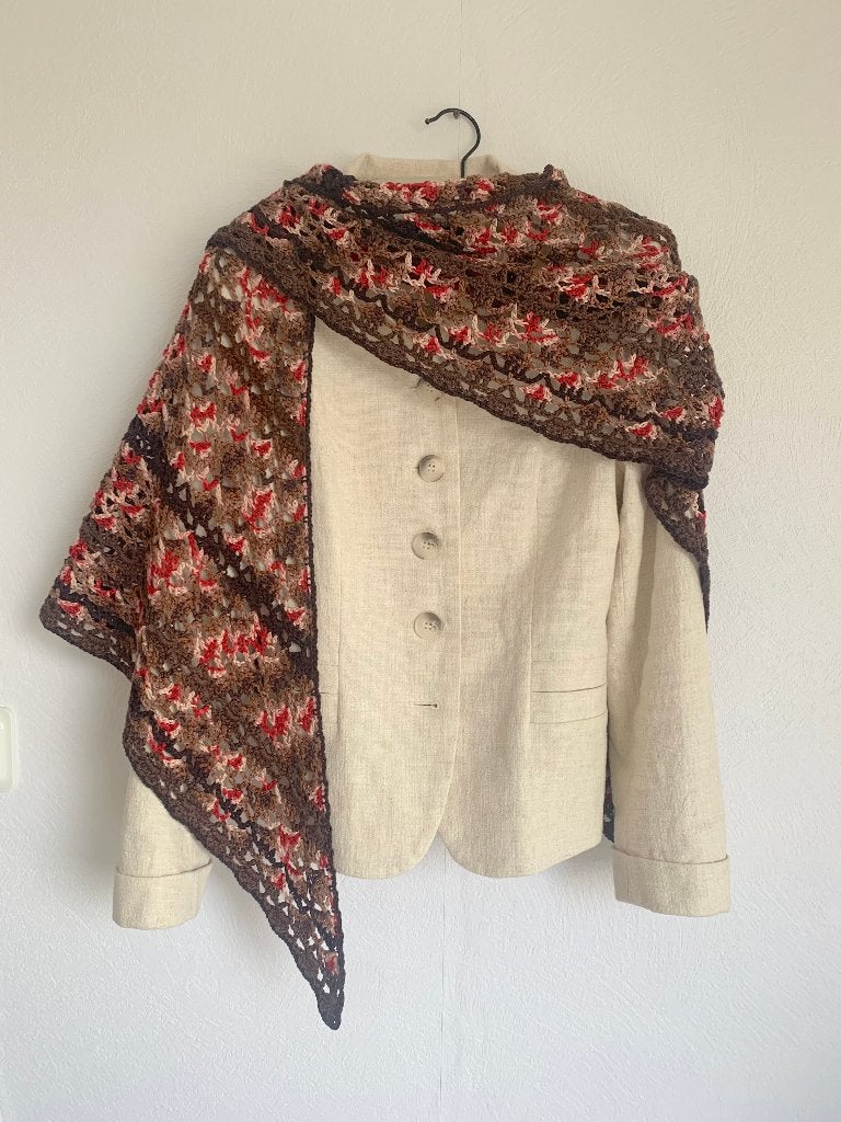 Gehaakte omslagdoek, nieuw en handgemaakt!, Ophalen of Verzenden, Nieuw