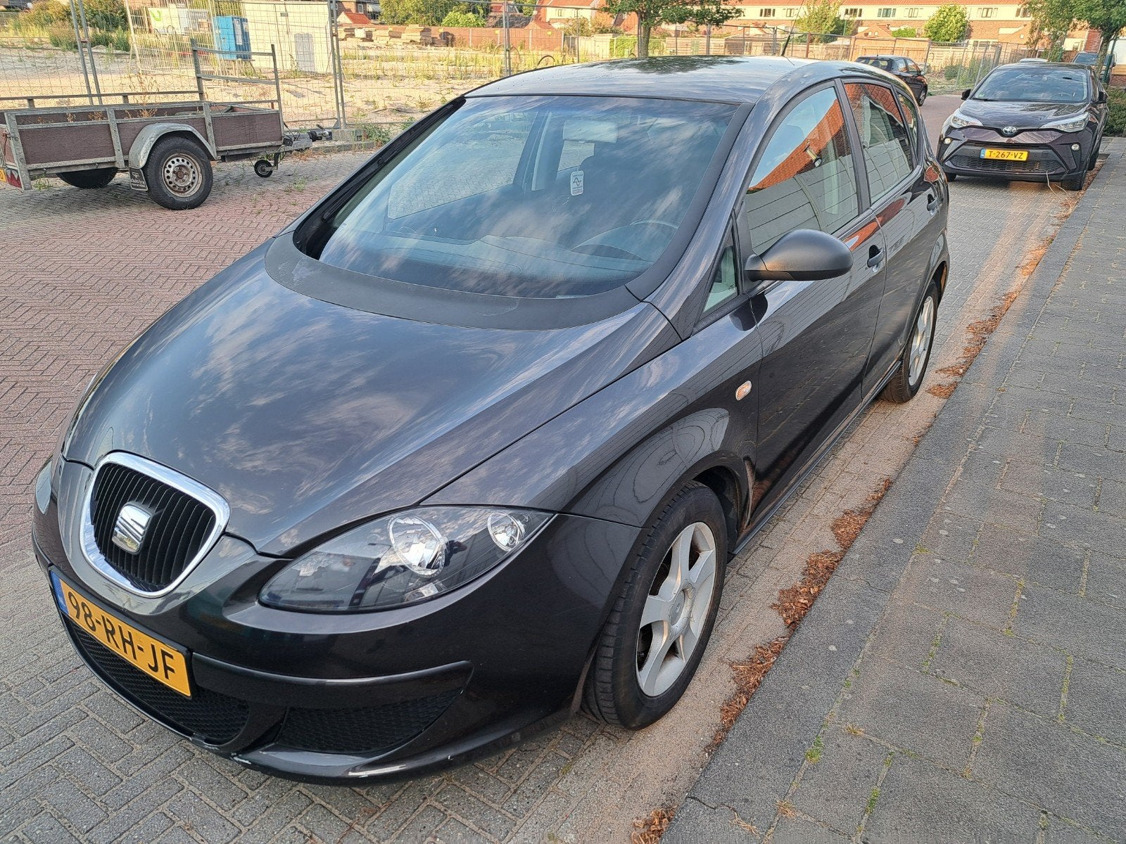 Seat Altea 1.6 75KW 2005 Zwart, Auto's, 1295 kg, 4 cilinders, Zwart, 1200 kg
