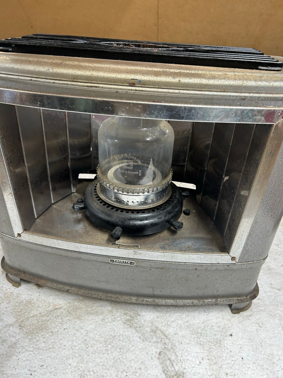 Vintage Petroleum Kachel - Antieke Olielamp Kachel, Ophalen of Verzenden