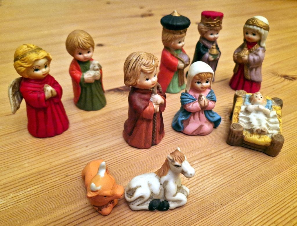 Kerststal beeldjes, Diversen, Kerst, Ophalen of Verzenden, Zo goed als nieuw