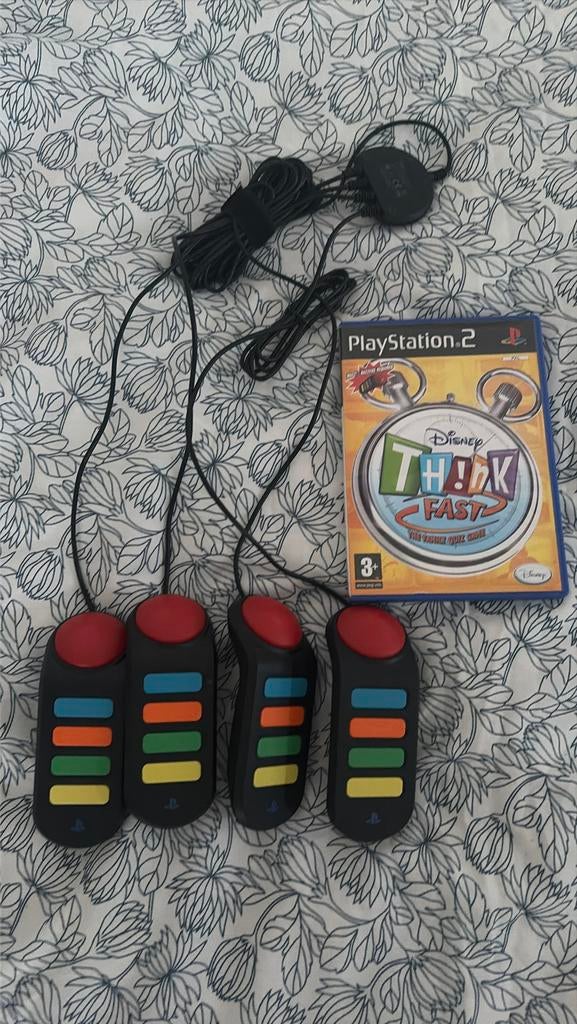 Buzz controller met speel Think Fast, Spelcomputers en Games, 3 spelers of meer, Ophalen of Verzenden, Zo goed als nieuw, Vanaf 3 jaar