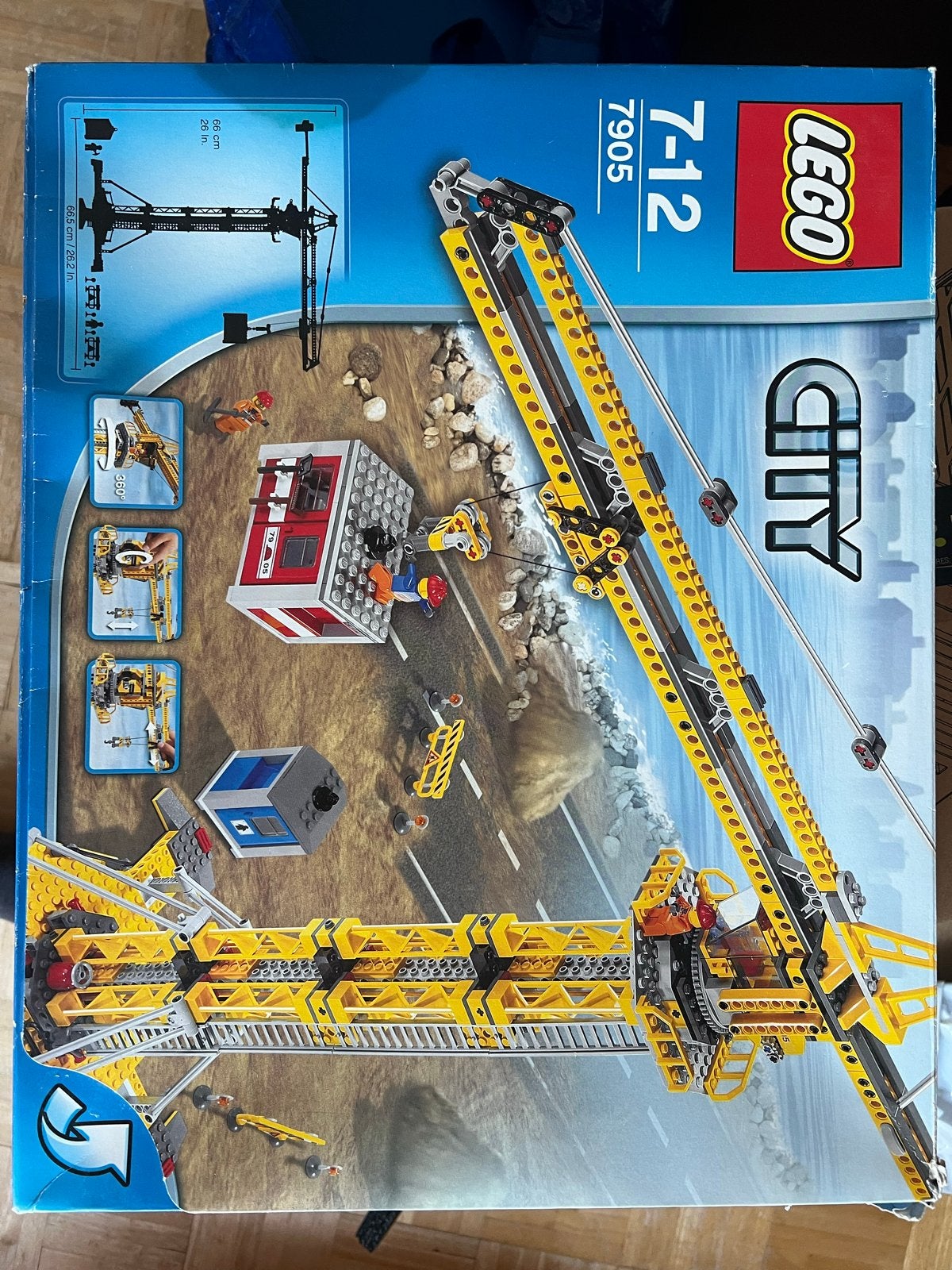 Lego City Kraan 7905 met doos en instructies, Lego, Ophalen of Verzenden, Compleet, Complete set