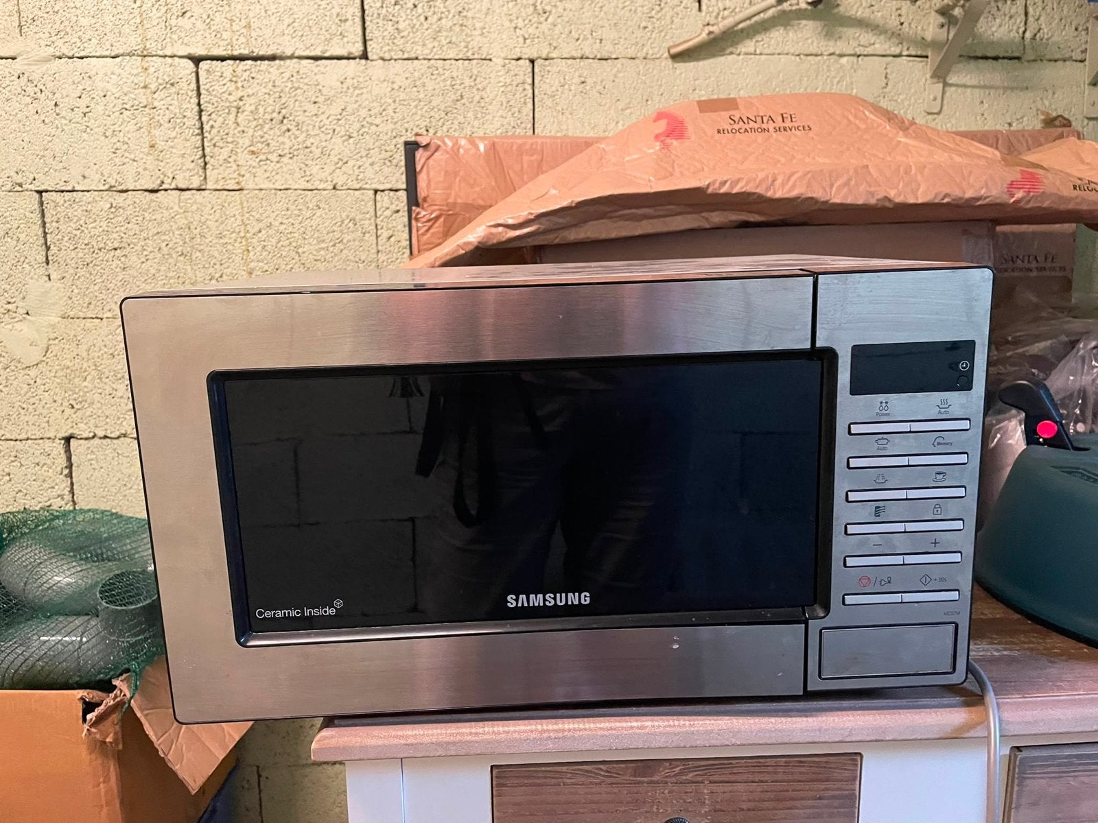 Samsung Magnetron ME87M - Zilver, 800W, Ophalen, Gebruikt, Magnetron, 45 tot 60 cm