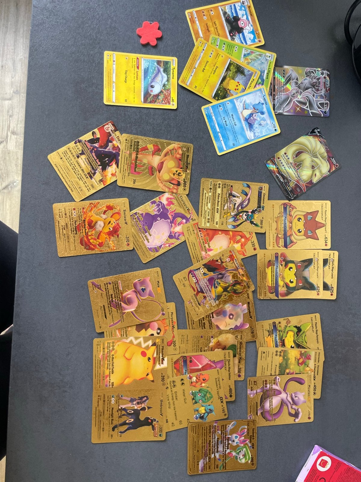 Gouden Pokémon kaarten - Diverse zeldzame kaarten, Ophalen of Verzenden, Zo goed als nieuw, Meerdere kaarten, Foil
