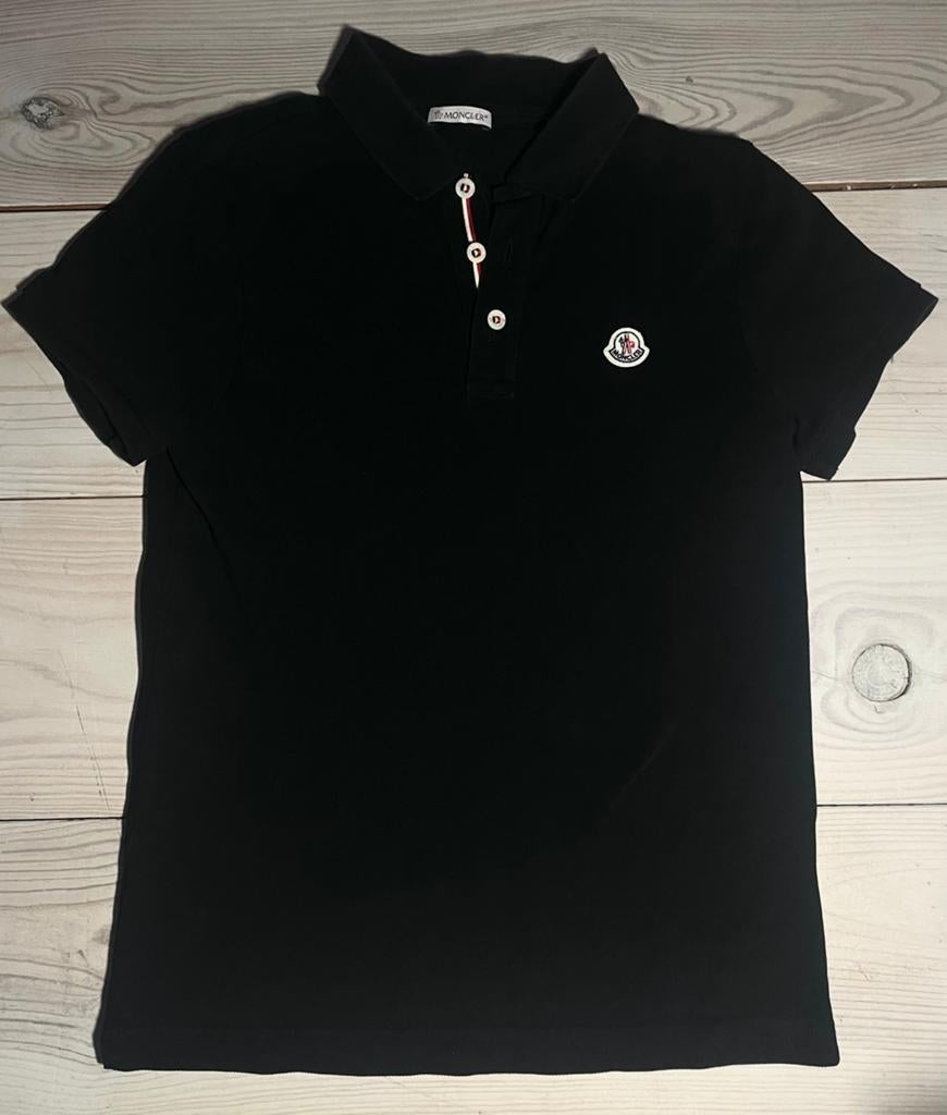 Authentic Moncler Black Polo Shirt XS, Kleding | Heren, Polo's, Ophalen of Verzenden, Zo goed als nieuw, Maat 46 (S) of kleiner
