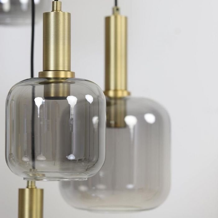 Hanglamp, Ophalen, Zo goed als nieuw, Glas, E27 (groot)