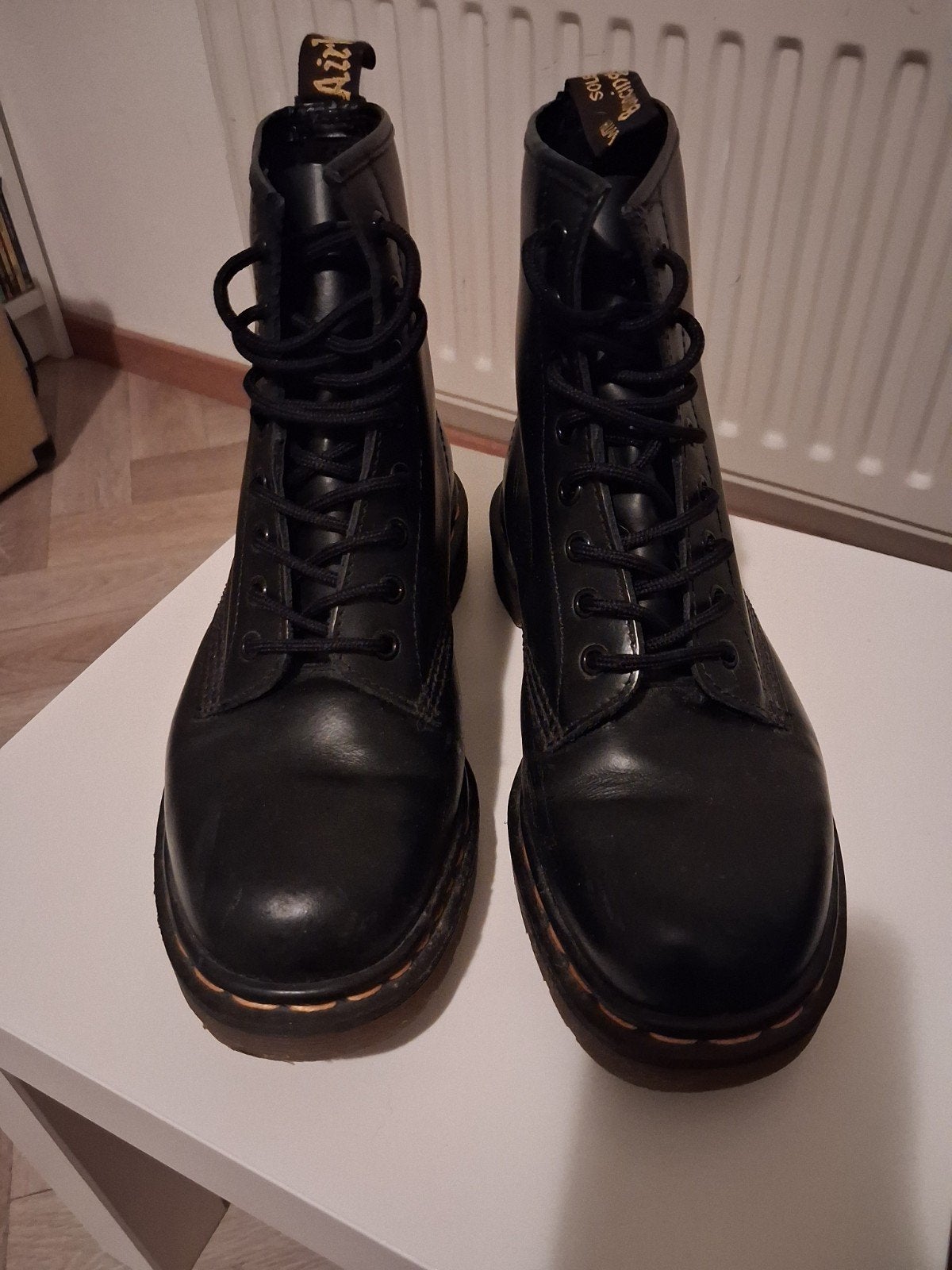 Dr. Martens 1460 Smooth Zwarte Leren Laarzen, Ophalen, Zo goed als nieuw, Zwart