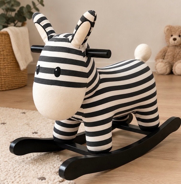 zebra hobbelpaard voor baby's en peuters, Ophalen of Verzenden, Gebruikt, Overige typen