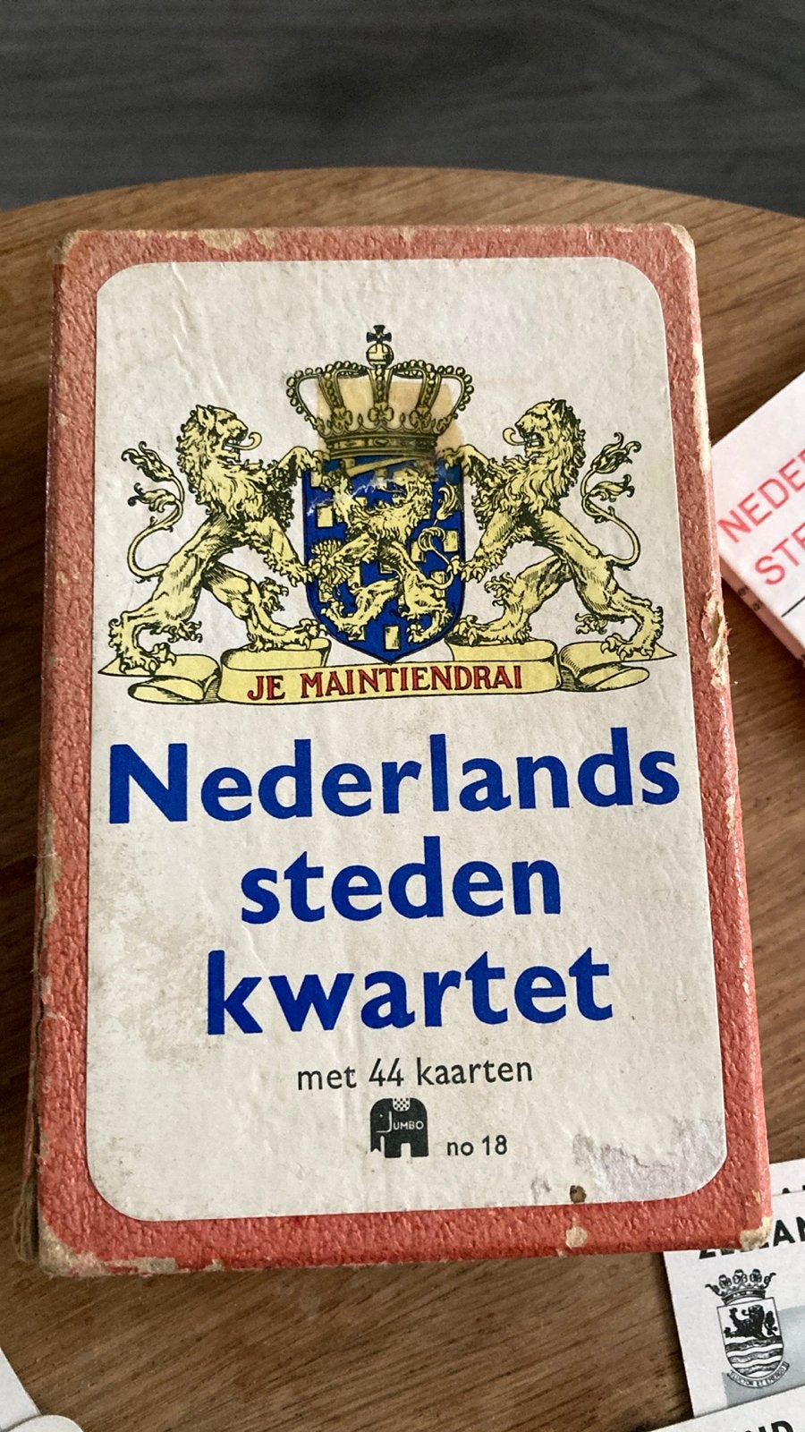Nederlands Stedenkwartet - Vintage kwartetspel, Drie of vier spelers, Ophalen of Verzenden, Gebruikt