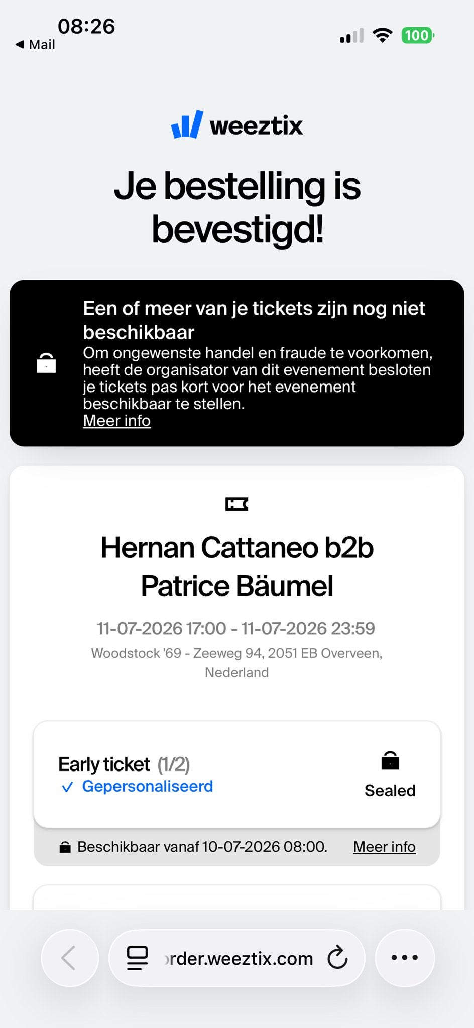 Hernan Cattaneo b2b Patrice Baumel Woodstock bloemendaal, Twee personen, Juli