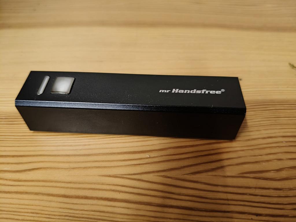 Mr Handsfree Powerbank 2600 mAh - Zwart, Ophalen of Verzenden, Zo goed als nieuw