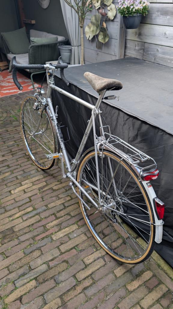 Stalen fiets, vintage, retro, Ophalen
