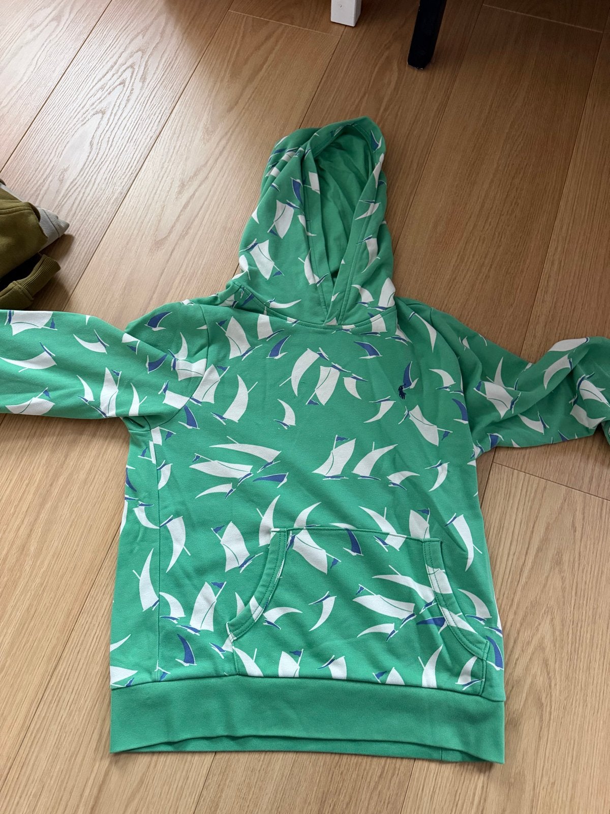 Polo Ralph Lauren hoodie met zeilbootjesprint, Ophalen of Verzenden, Gebruikt, Jongen of Meisje, Trui of Vest