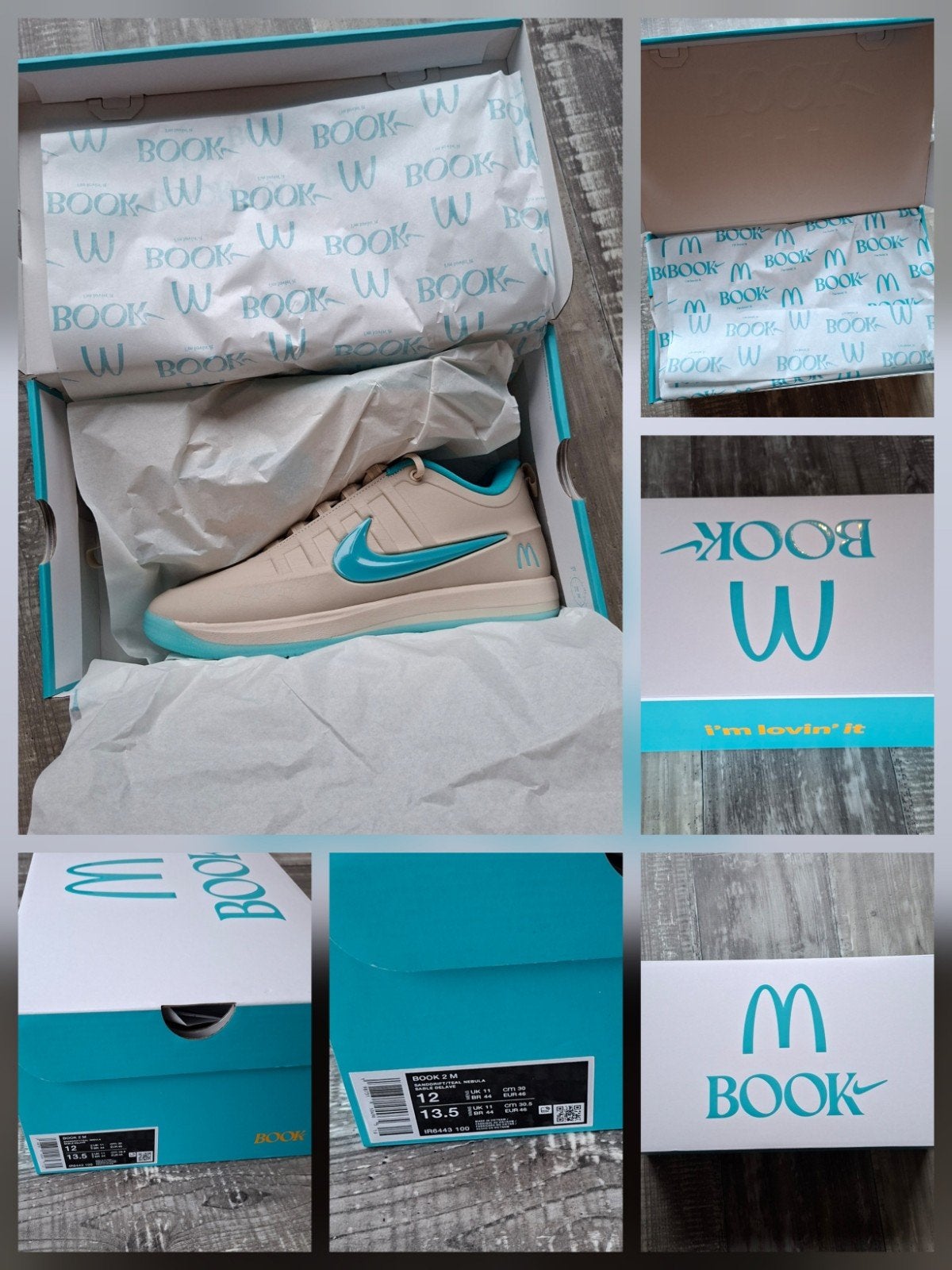 Nike Book 2 x McDonald's Sedona maat 46 sneakers (nieuw), Nike, Nieuw, Ophalen of Verzenden, Sneakers of Gympen