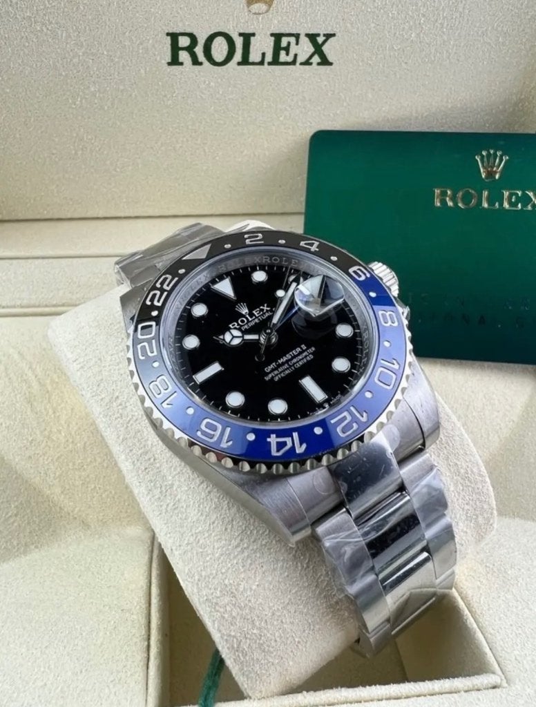 Rolex GMT Batman, Overige merken, Staal, Polshorloge, Ophalen of Verzenden