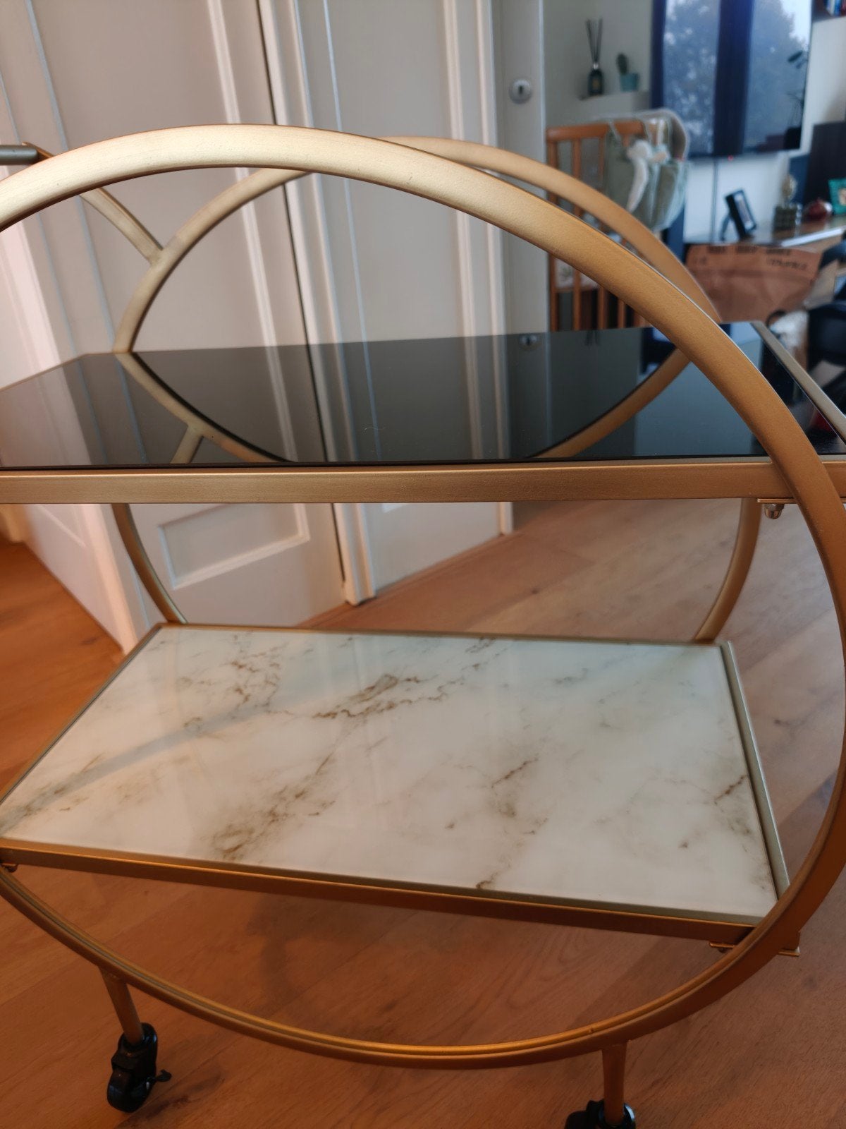 Art Deco-style bar cart, Ophalen, Zo goed als nieuw
