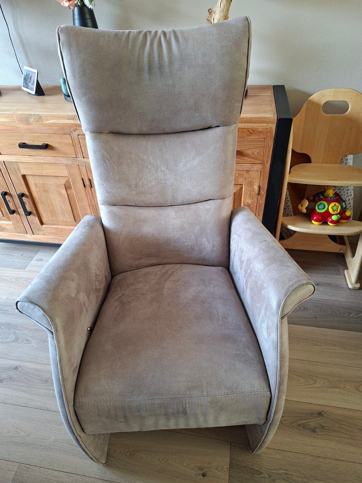 Relaxstoel ZGAN., Ophalen, Minder dan 75 cm, Zo goed als nieuw, Stof