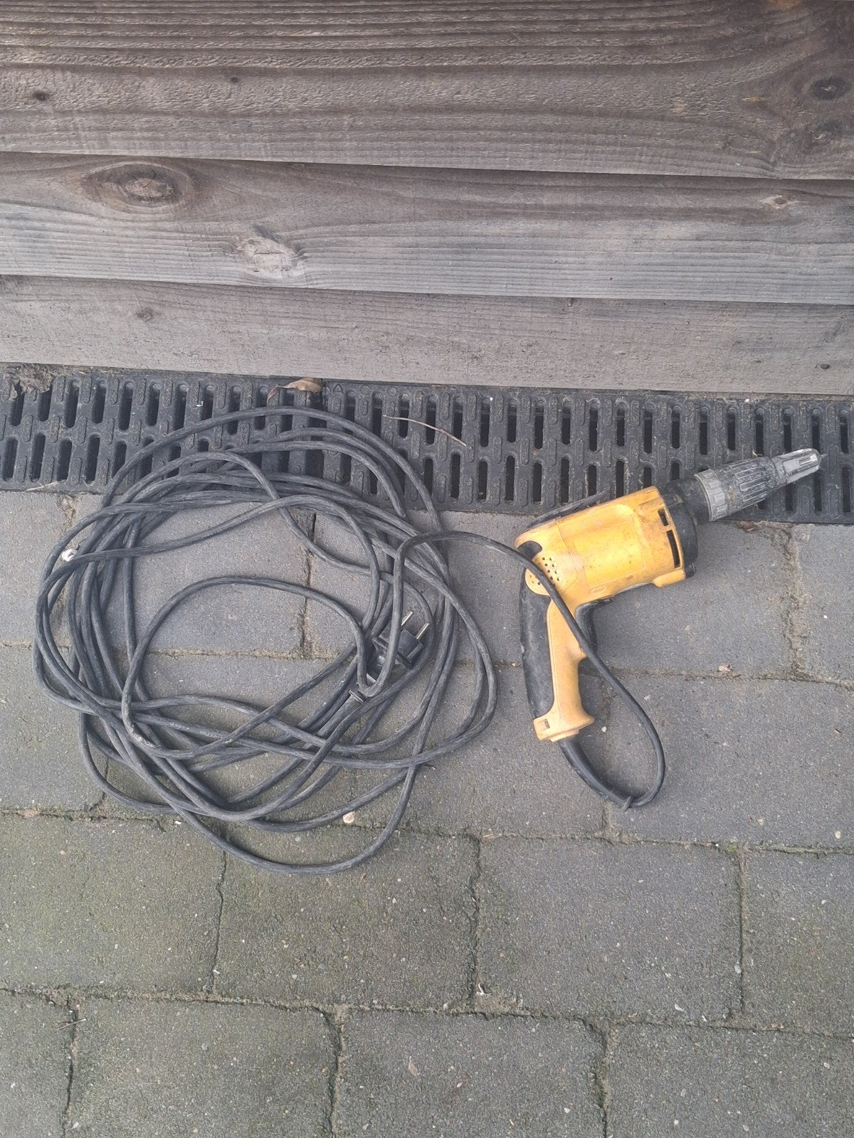 Top👍 R&S gipsplaat schroefmachine lang snoer boormachine, Ophalen of Verzenden, Gebruikt, Minder dan 400 watt, Boormachine