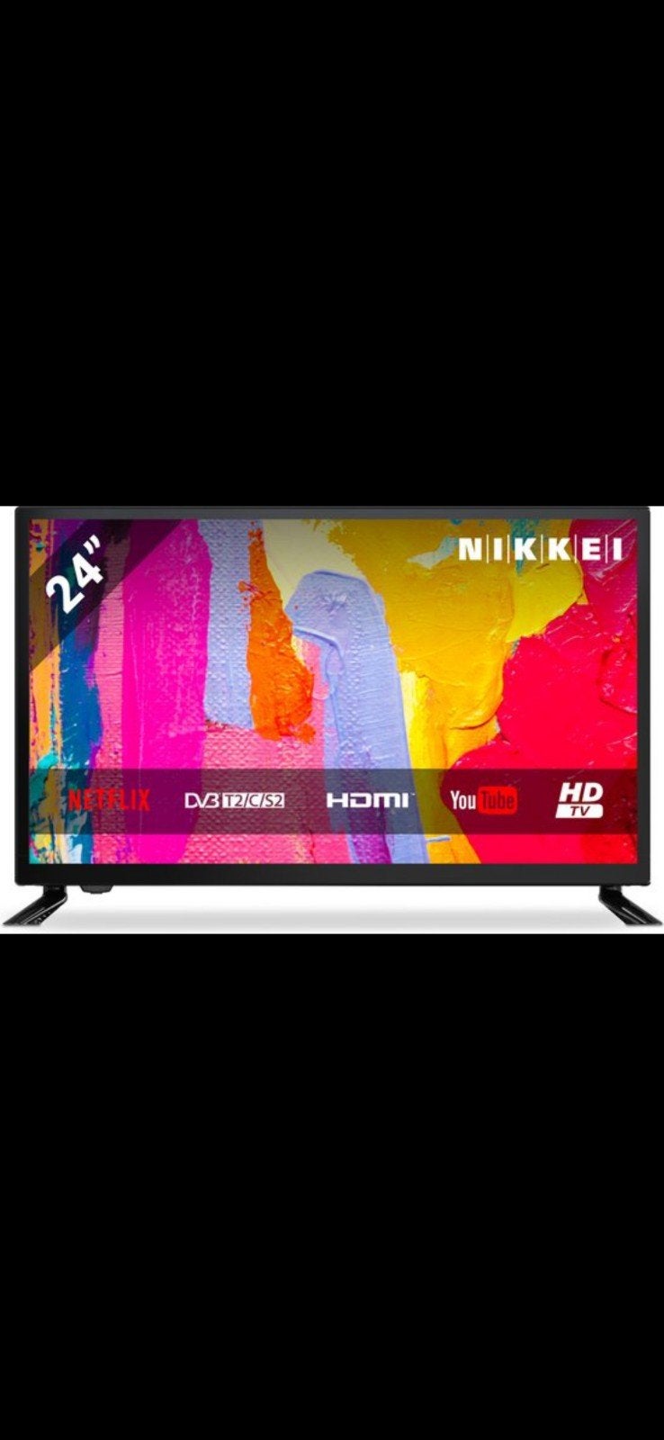 Nikkei 24 inch Smart TV met afstandsbediening, Overige merken, Gebruikt, HD Ready (720p), Ophalen of Verzenden