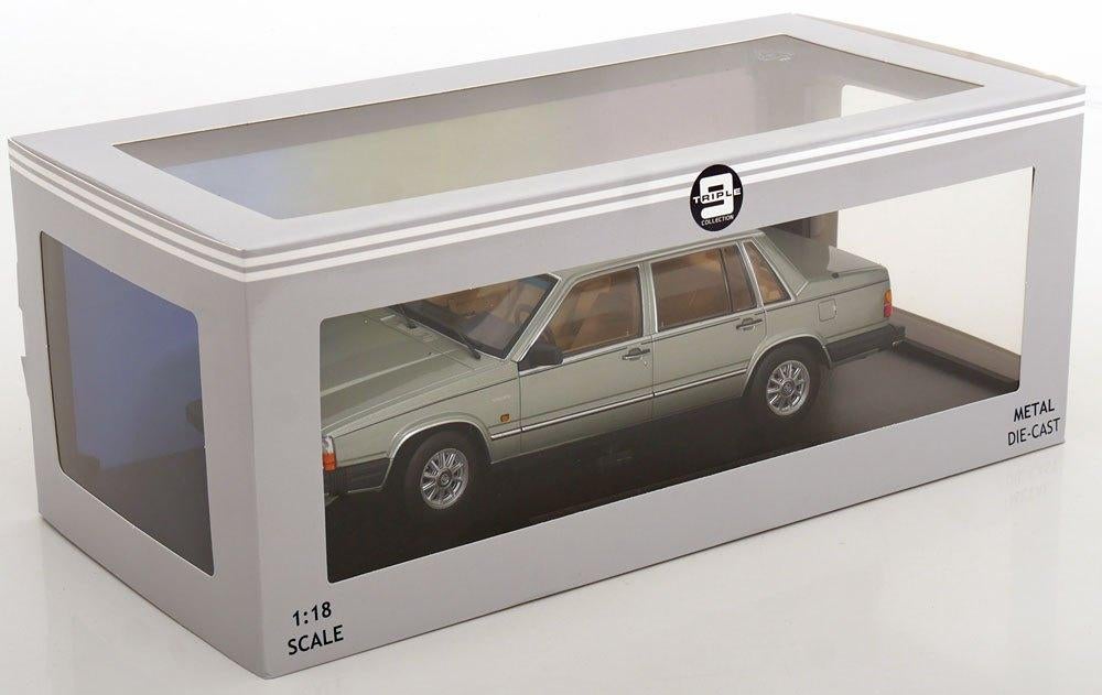 JSN Triple9 1:18 Volvo 760 Turbo 1985 lichtgroen metallic, Hobby en Vrije tijd, Modelauto's | 1:18, -, Nieuw, Ophalen of Verzenden