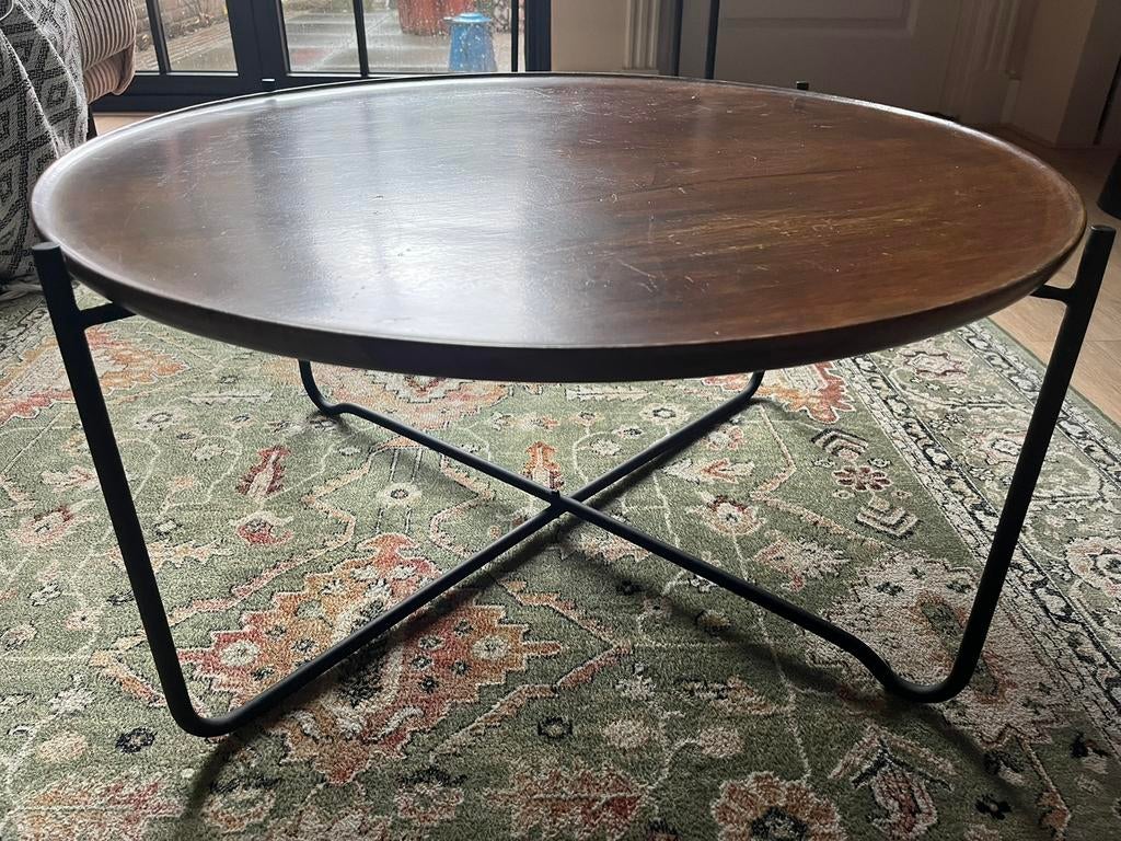 Urban nature culture salontafel, Huis en Inrichting, Tafels | Salontafels, Ophalen, Gebruikt, 50 tot 100 cm, Rond
