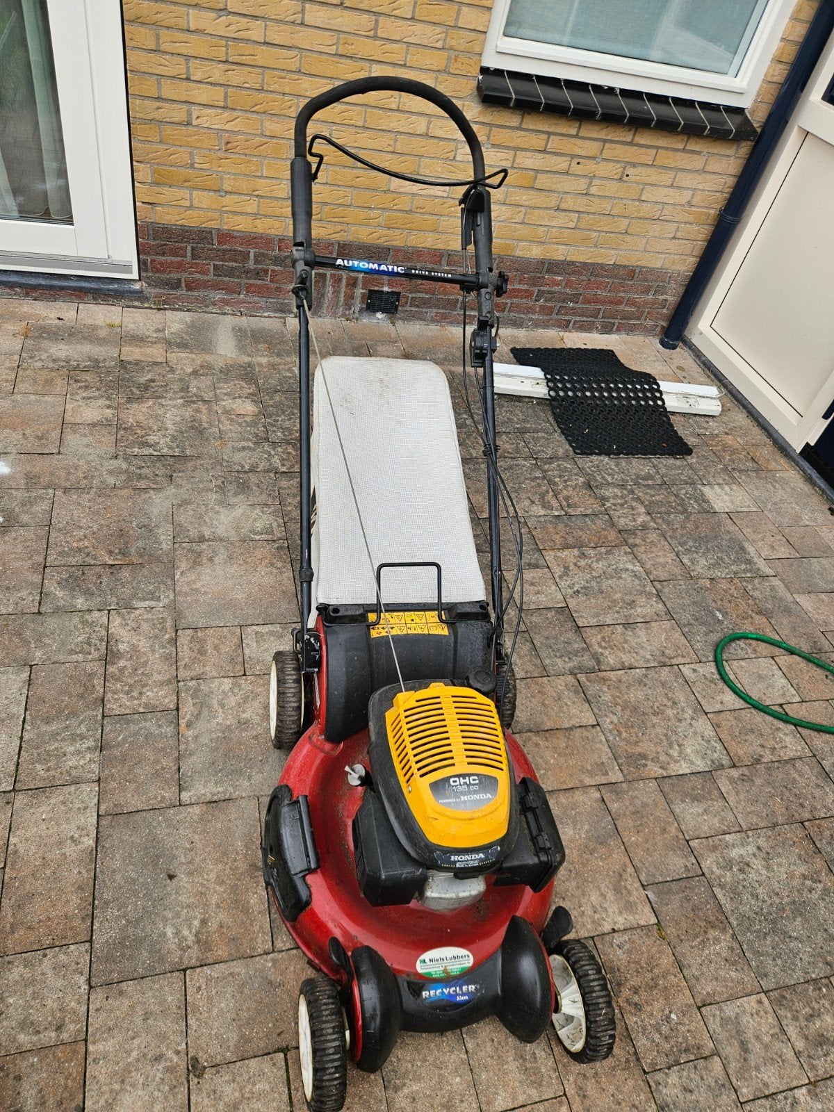 Toro recycler grasmaaier op benzine, Ophalen, Gebruikt, Toro, Opvangzak