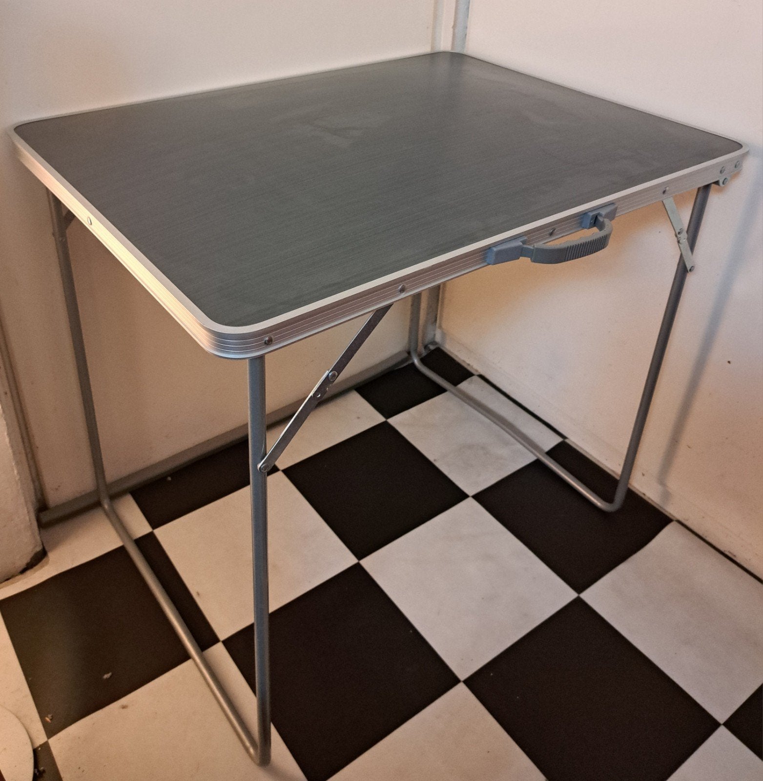 Campingtafel inklapbare picknicktafel aluminium 80 cm met, Ophalen, Zo goed als nieuw, Campingtafel