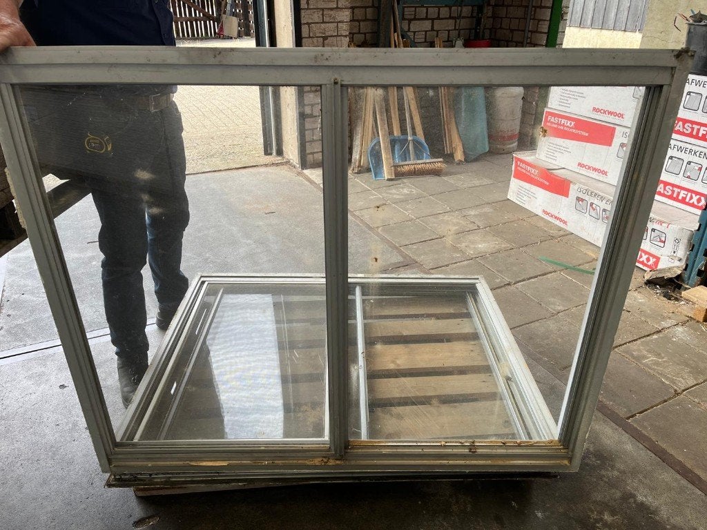 Aluminium schuiframen, Ophalen, Gebruikt, 80 tot 120 cm, 80 tot 120 cm