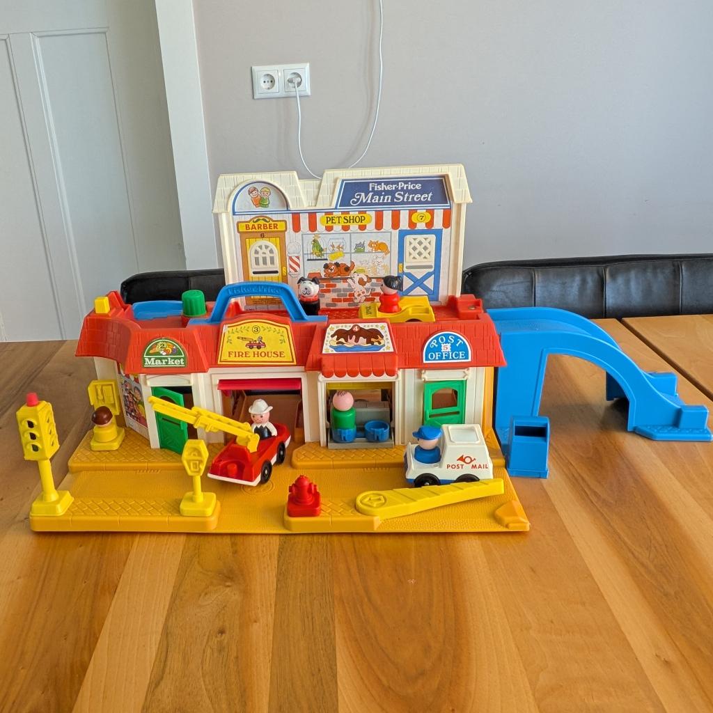 Vintage Fisher Price Main Street, Ophalen of Verzenden, Gebruikt, Speelset