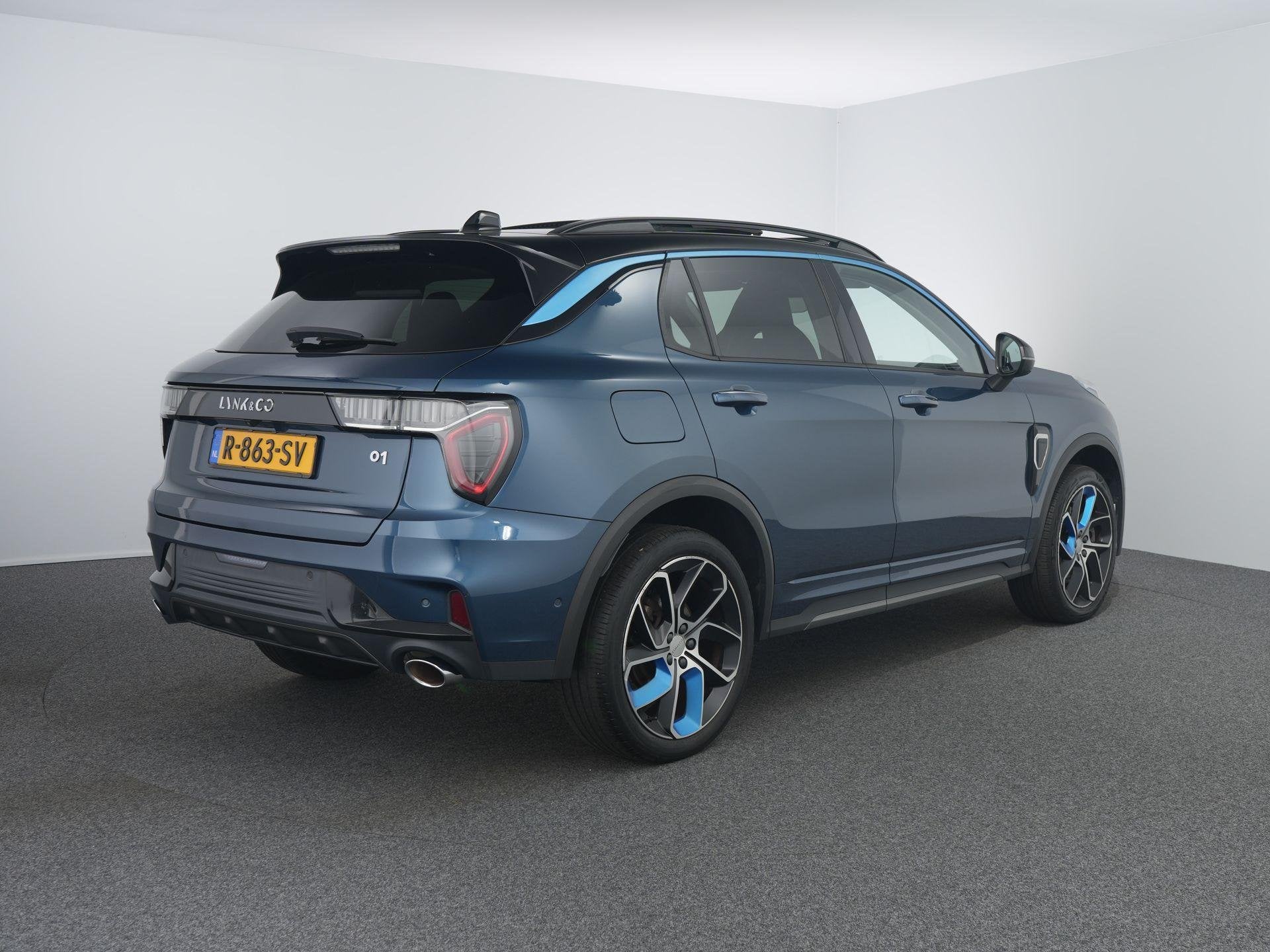 Lynk & Co 01 1.5 | Pano | 360 camera | ACC | Stoelverwarming, Auto's, Automatische klimaatregeling, Stof, Euro 6, Blauw