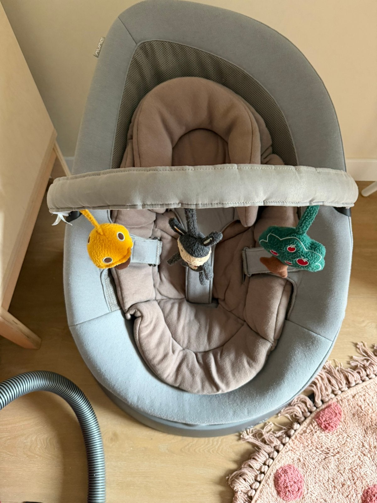 Nuna leaf wipstoel amper gebruikt, Kinderen en Baby's, Wipstoel, Ophalen, Overige merken, Met gordel(s) of riempje(s)