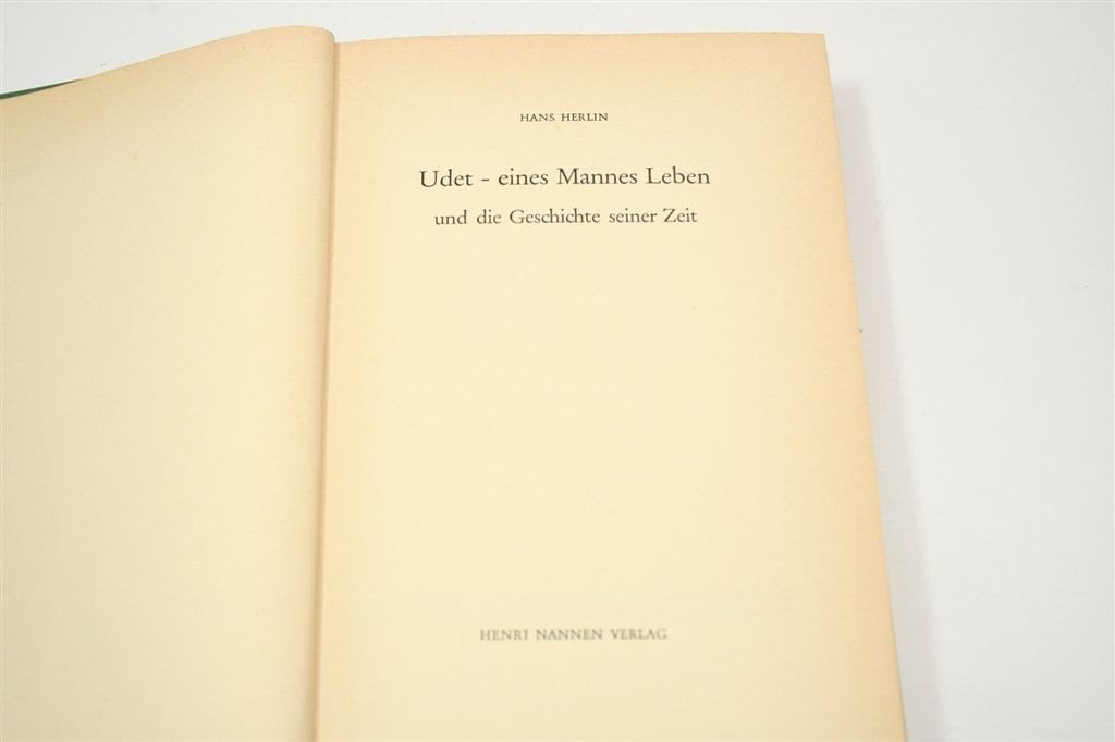 Ernst Udet — Biografie WO I Vliegenier & Luftwaffe 1958, Gebruikt, Schaalmodel, -, -