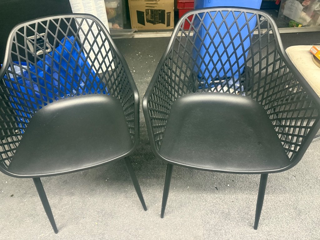 Stoelen, Ophalen, Kunststof, Twee, Zwart