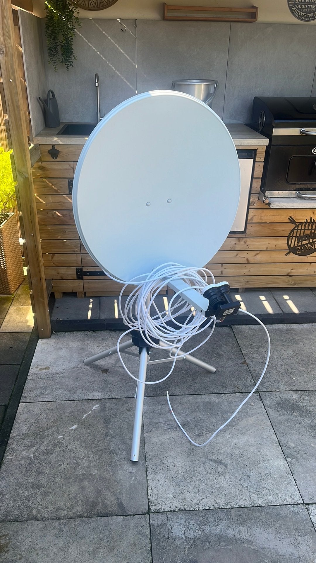 Camping schotel als nieuw! Op aluminium statief, Ophalen, Zo goed als nieuw, Overige merken