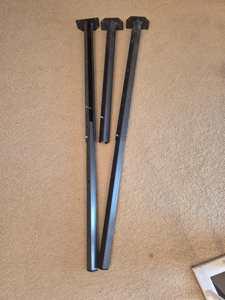 Tafelpoten verstelbaar, Ophalen, Tafelpoot, 100 tot 150 cm, Vierkant