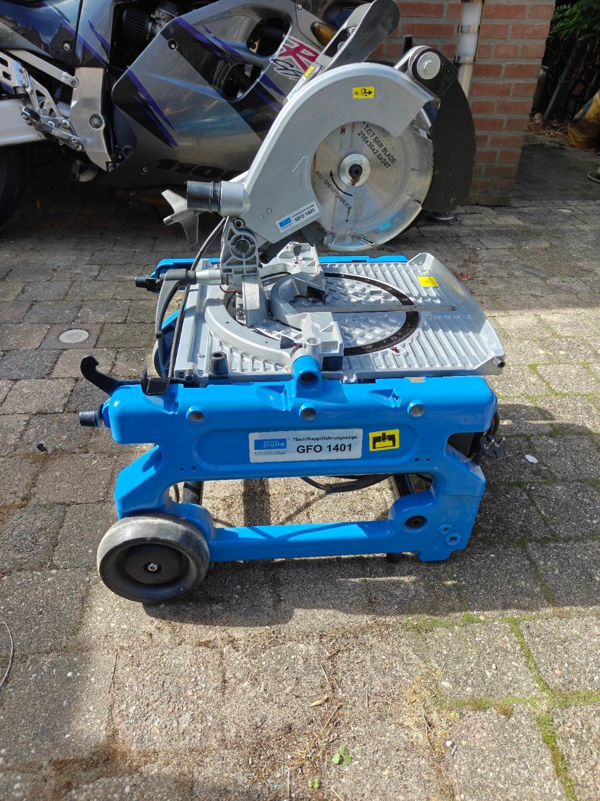 Gūde GFO 1401 Afkortzaag - Krachtige en veelzijdige zaag, Ophalen, Gebruikt, Gūde, 70 mm of meer