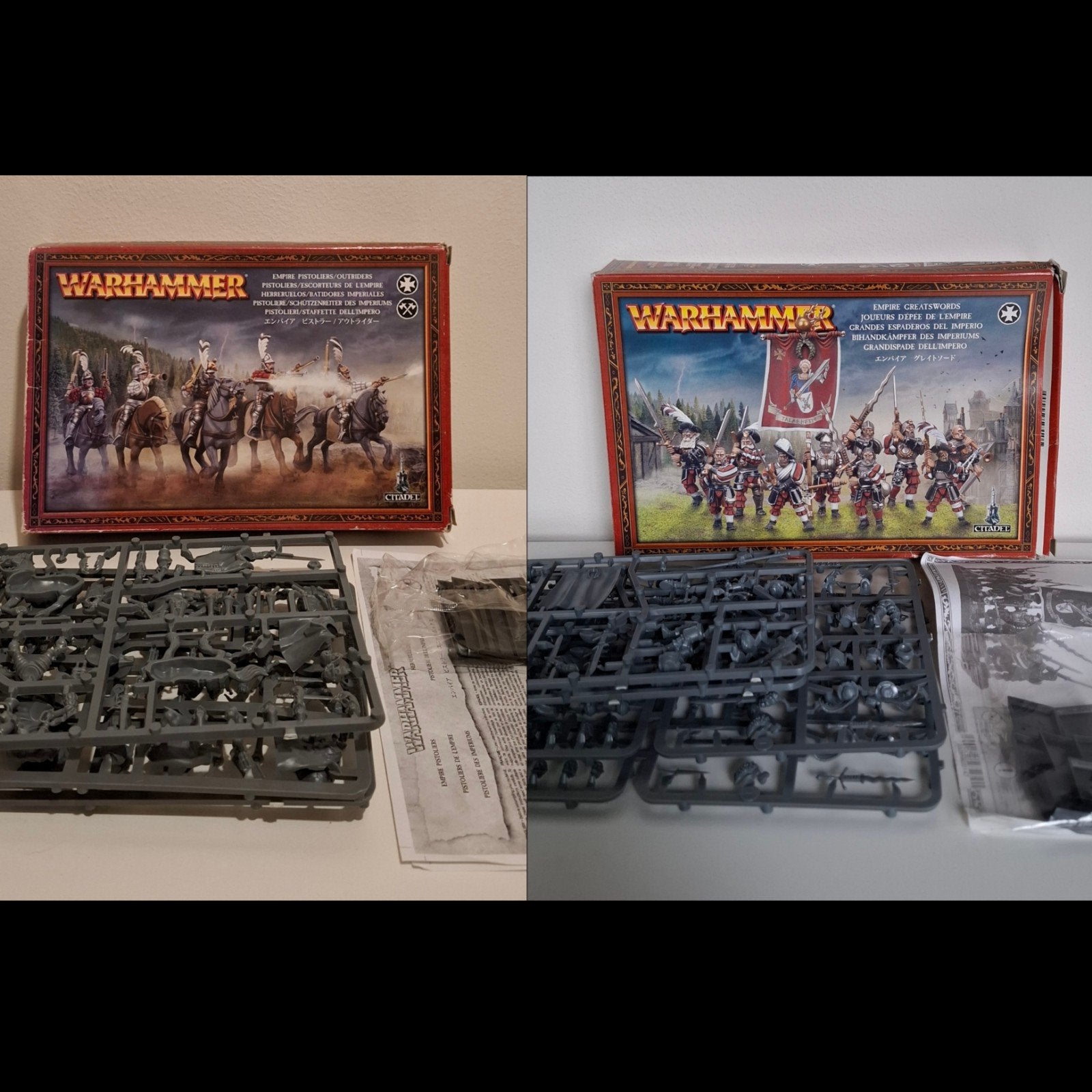 NEW Warhammer Fantasy Empire Greatswords + Pistoliers, Ophalen of Verzenden, Zo goed als nieuw, Warhammer, Figuurtje(s)