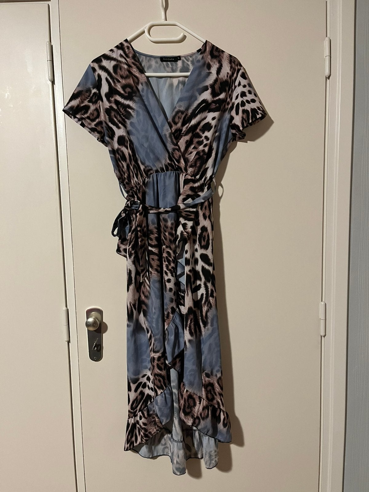 Jurk dames maat L blauw wit panter, Kleding | Dames, Jurken, Maat 38/40 (M), Blauw, Ophalen of Verzenden, Zo goed als nieuw