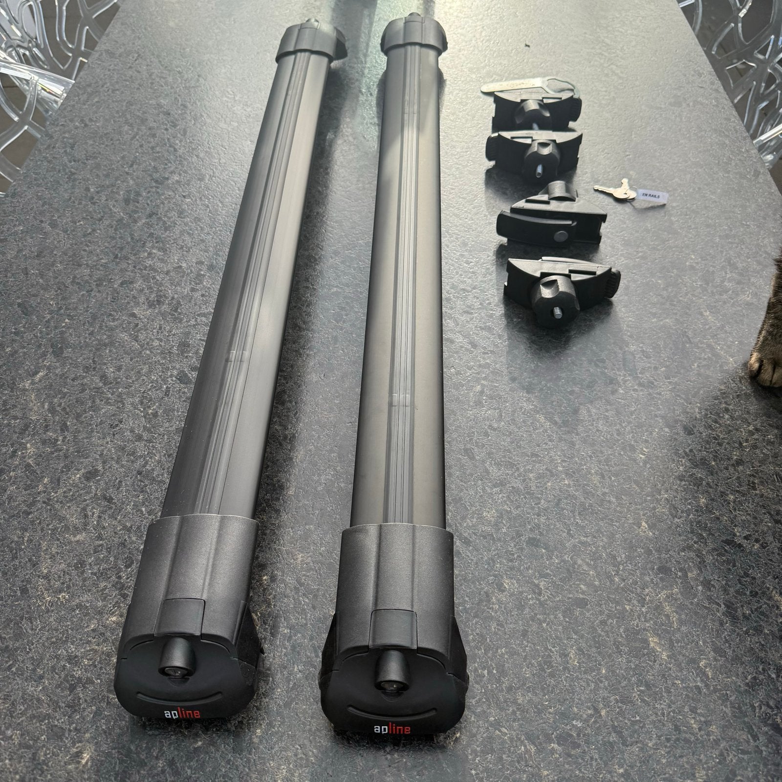 Dakkoffer en dakdragers Apline - Complete set, Auto diversen, Ophalen, Zo goed als nieuw