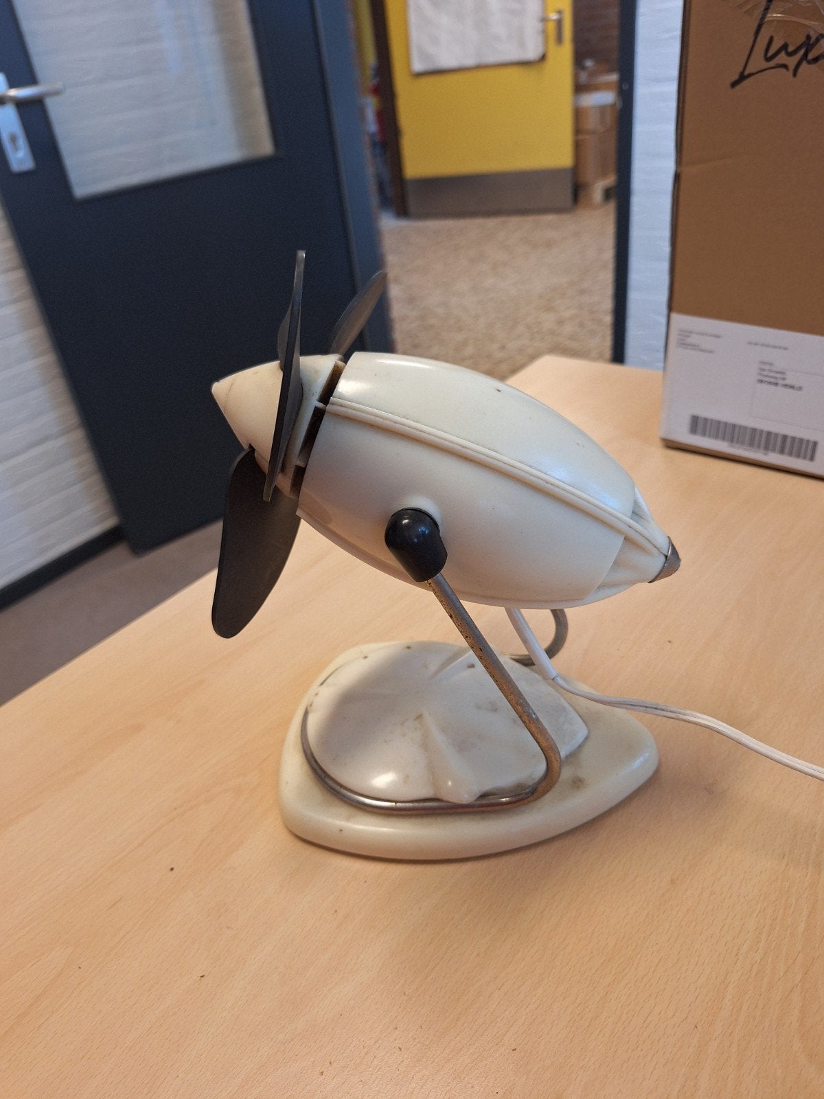 Vintage Tafelventilator - Jaren '60 Design, Ophalen of Verzenden, Gebruikt, Tafelventilator