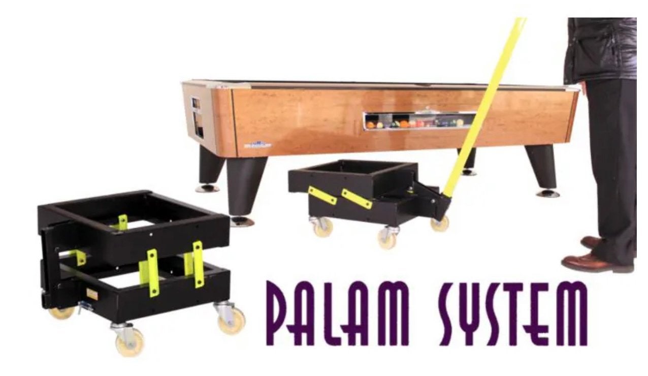 PALAM-hefwagen systeem voor biljart- pool en airhockeytafels, Ophalen, Gebruikt