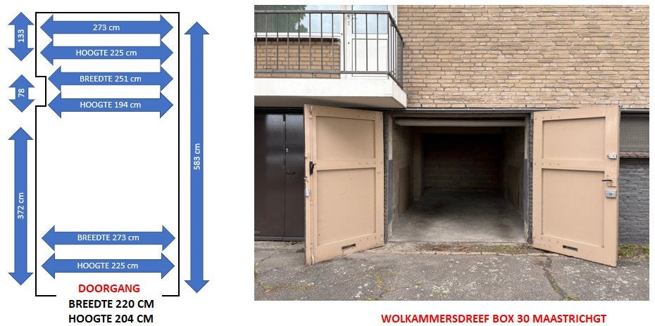 Garagebox te huur Wolkammersdreef Maastricht