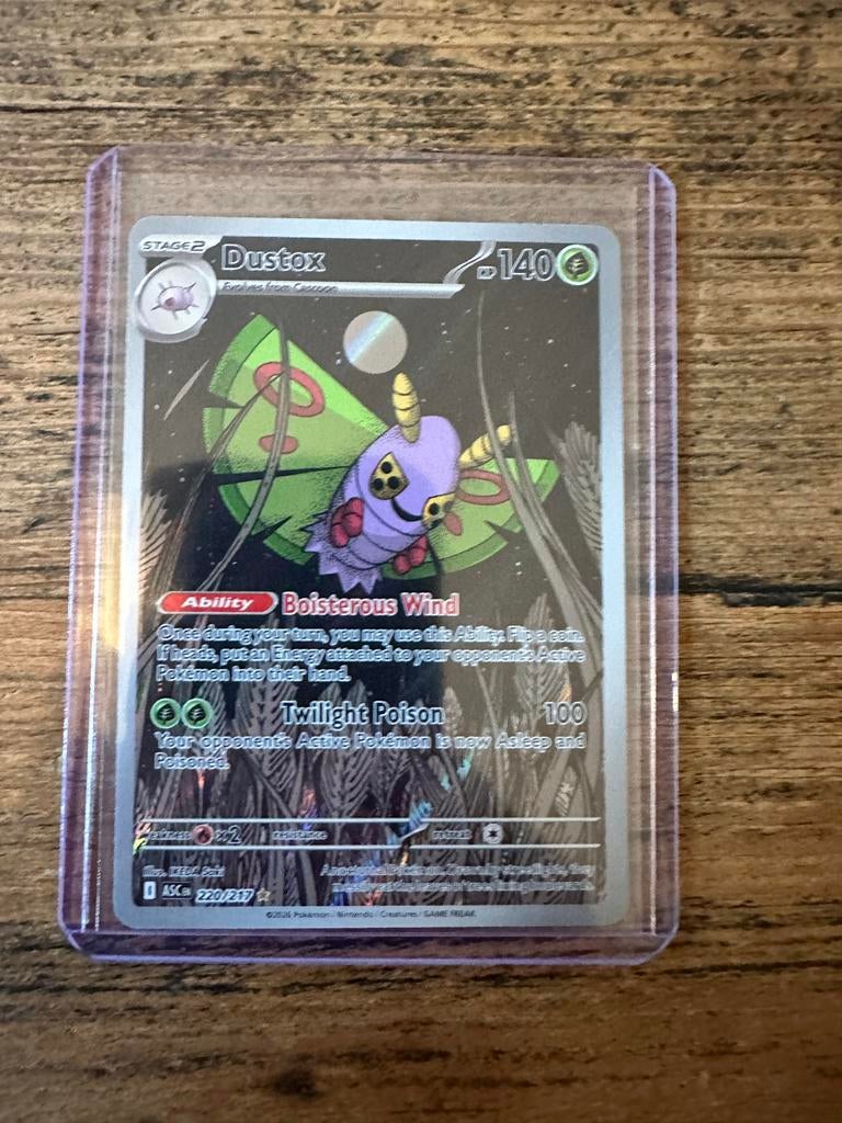 Pokemon Kaart - Dustox 220/237, Ophalen, Zo goed als nieuw, Losse kaart, Foil