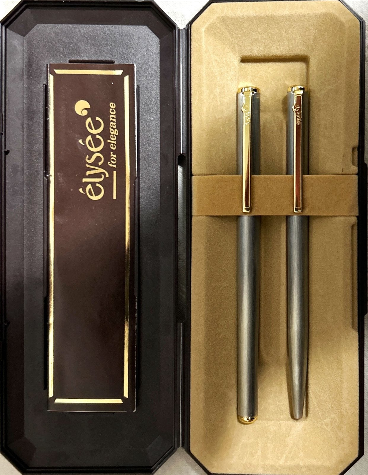 Elysée Pennenset - Balpen & Vulpotlood in Luxe Doos, Verzamelen, Overige merken, Pennenset, Met doosje, Ophalen of Verzenden