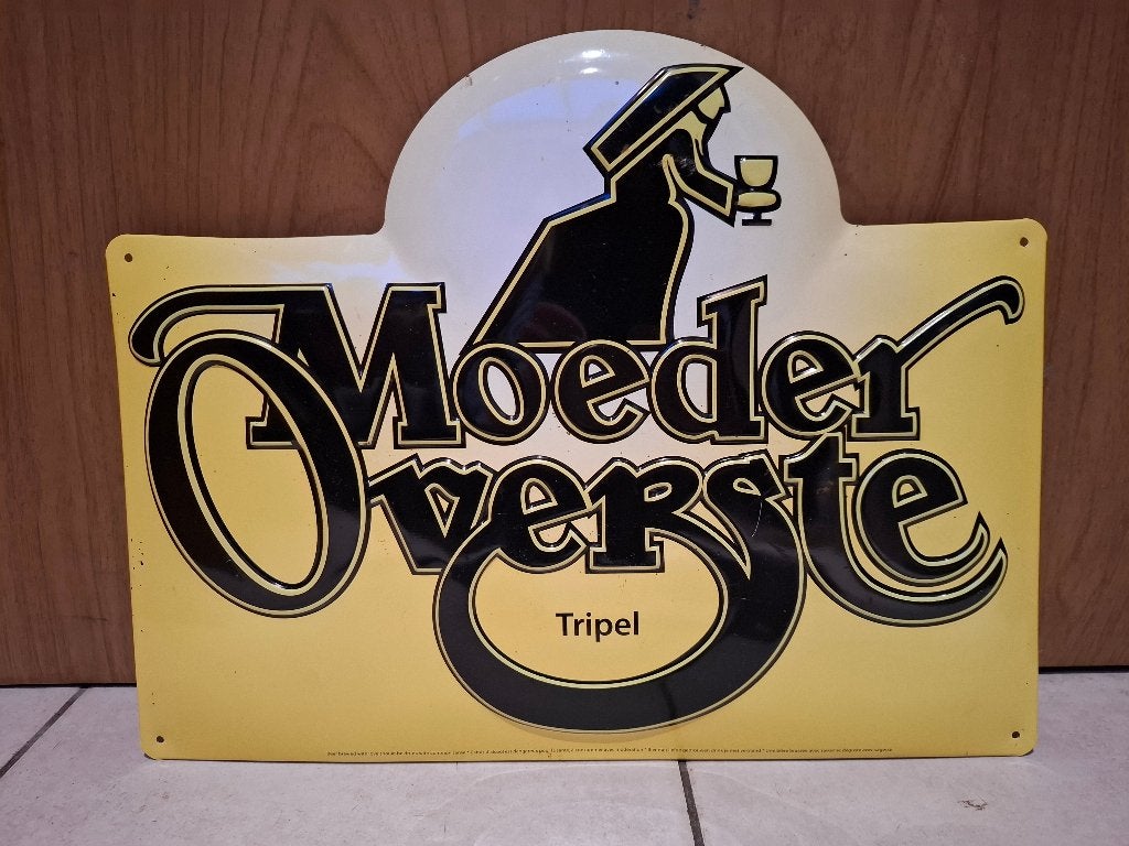 Reclamebord bier Moeder Overste, Verzamelen, Biermerken, Nieuw, Reclamebord, Plaat of Schild, Overige merken, Ophalen of Verzenden