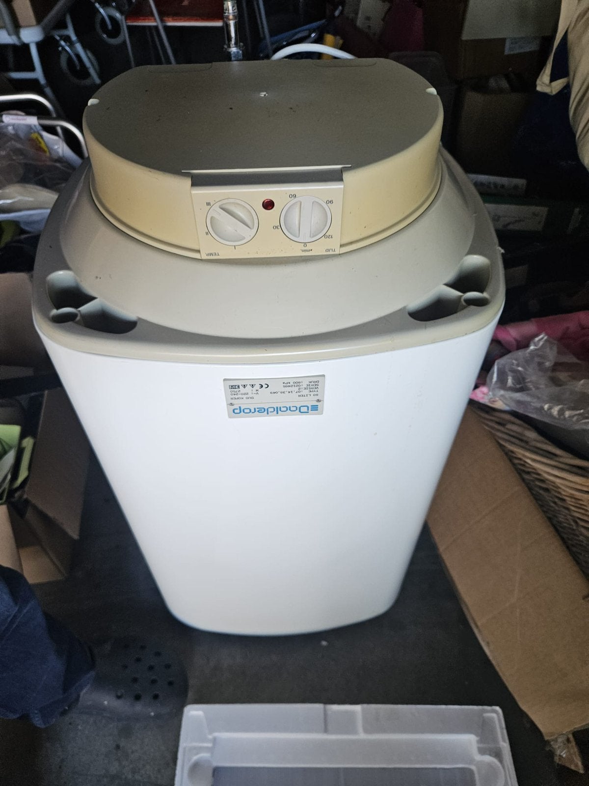 Daalderop Duo Koper Boiler 80 Liter - 2750W, Gebruikt, 20 tot 100 liter, Onbekend, Boiler