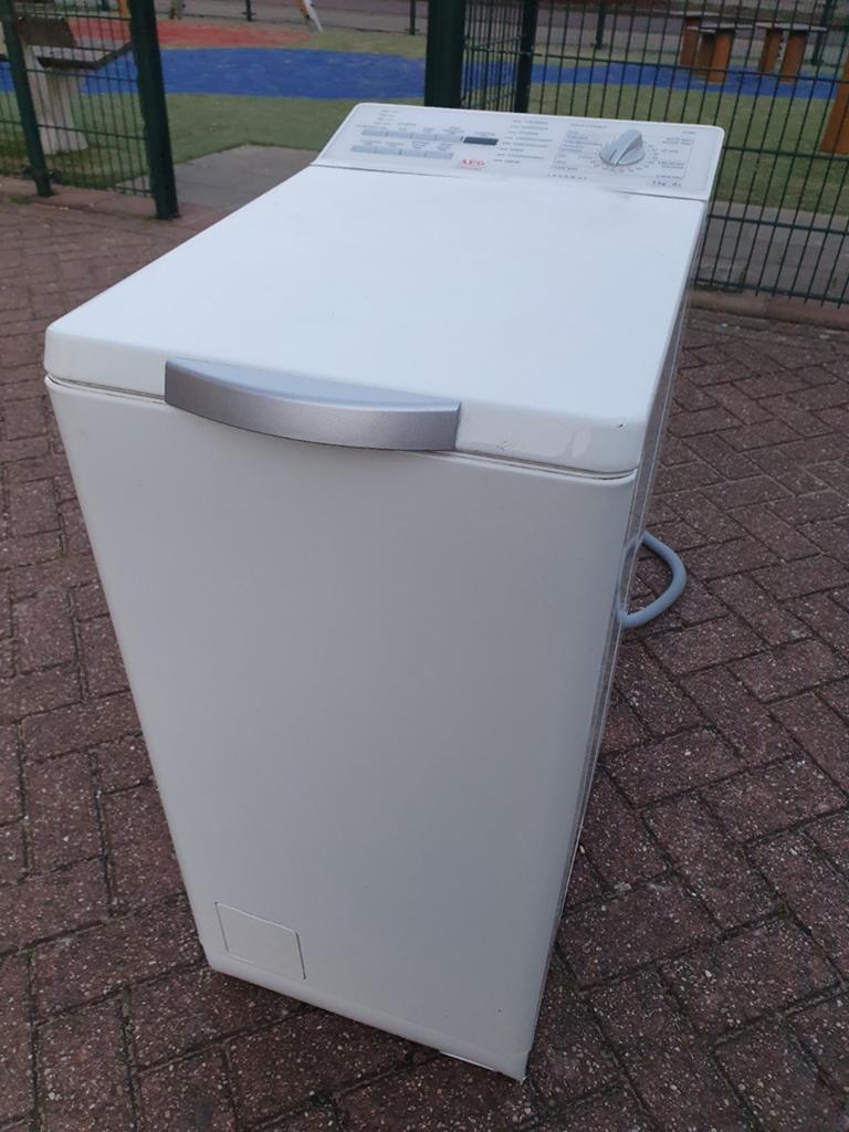 AEG bovenlader wasmachine smalle model Bezorging mogelijk, Witgoed en Apparatuur, Wasmachines, Bovenlader, 1200 tot 1600 toeren